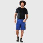 Flex korte werkbroek blauw-zwart 6452-5