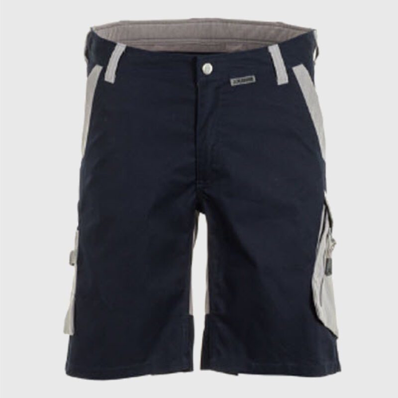 Flex korte werkbroek marine -grijs 6459-5