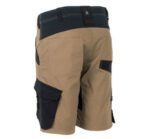 Flex korte werkbroek zand-zwart 6453-3