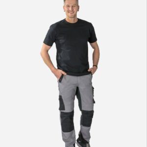 Flex werkbroek lichtgrijs-zwart-6406 – 245 gm²-5
