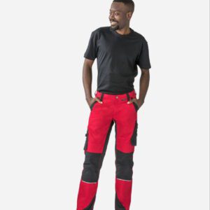 Flex werkbroek rood-zwart-6407 – 245 gm²-5