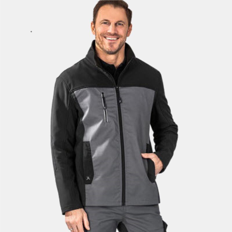 Flex werkjack grijs-zwart 6501-6