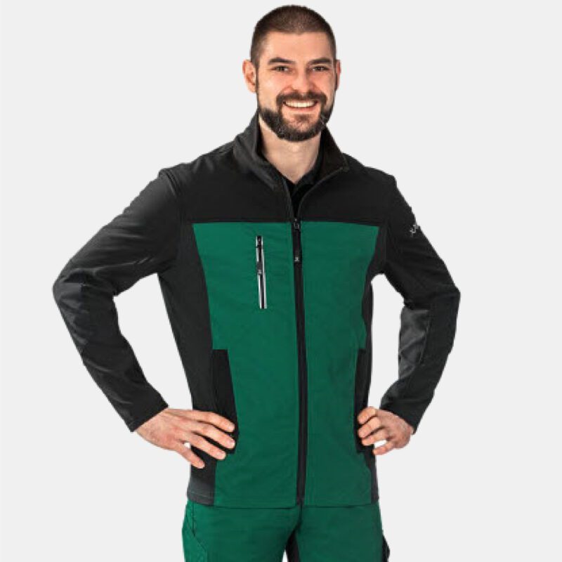 Flex werkjack groen-zwart 6504-5