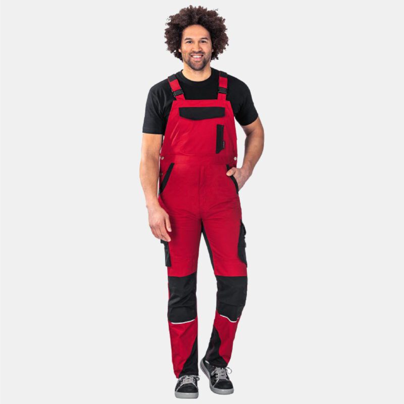 Flex werkoverall rood-zwart 6527-5