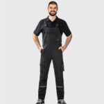 Flex werkoverall zwart 6520-5 Flex werkoverall zwart 6520-5