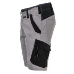 Flex korte werkbroek Licht grijs-zwart 6456-2 Flex korte werkbroek Licht grijs-zwart 6456-2