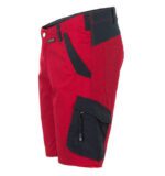 Flex korte werkbroek rood-zwart 6457-2 Flex korte werkbroek rood-zwart 6457-2