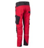 1 Flex Dames werkbroek rood-zwart 6417 – 245 g-m²