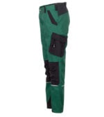 2 Flex Dames werkbroek groen-zwart 6414 - 245 g-m²