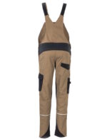 2 Flex dames werkoverall zand-zwart 6533 - 245g