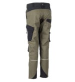 3 Flex Dames werkbroek olijf-zwart 6415 - 245 g-m²