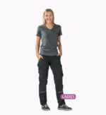 4 Flex Dames werkbroek Zwart 6410 - 245 g-m²