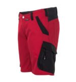 Flex Dames korte werkbroek rood-zwart 6467- 245g 2