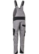 Flex dames werkoverall lichtgrijs-zwart 6536 - 245g 2