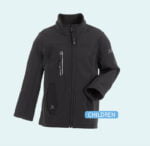 1 Flex softshell jack kind zwart 6550 - 245g