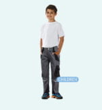 1 Flex werkbroek kind grijs-zwart 6541 - 245g