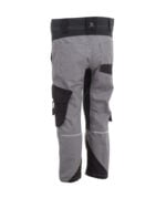 Flex werkbroek kind lichtgrijs-zwart 6546 - 245g 2