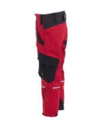 Flex werkbroek kind rood-zwart 6547 - 245g 2