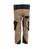 Flex werkbroek kind zand-zwart 6543 - 245g 3